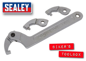 Sealey 4 Piece Hook & Pin Wrench Set 32 - 76mm