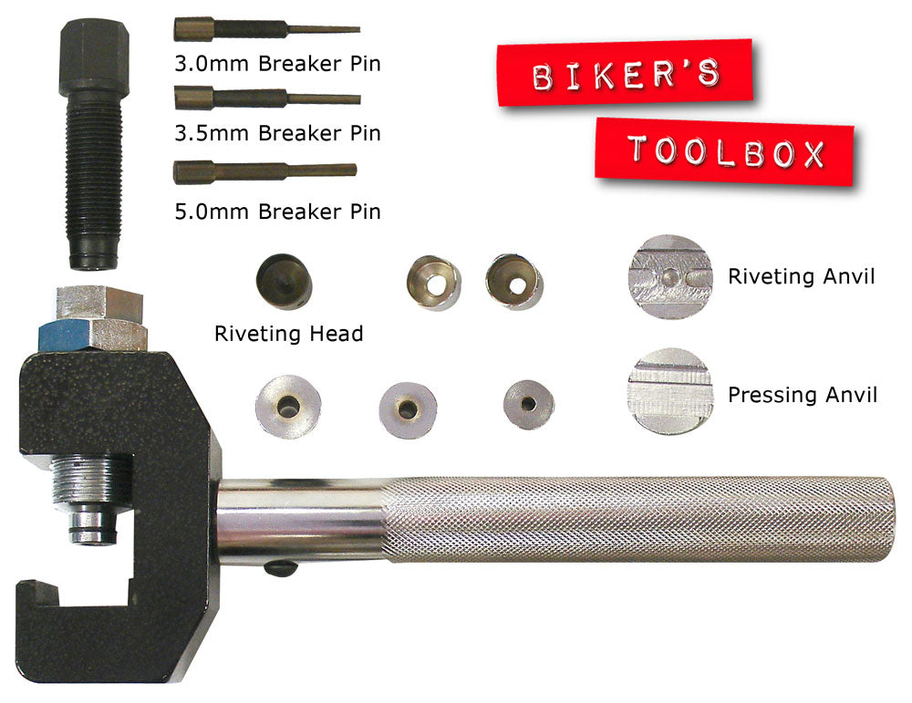 Brecker Riveting Machine Professional Chain Breaker and Riveting Tool | Bikers Toolbox
