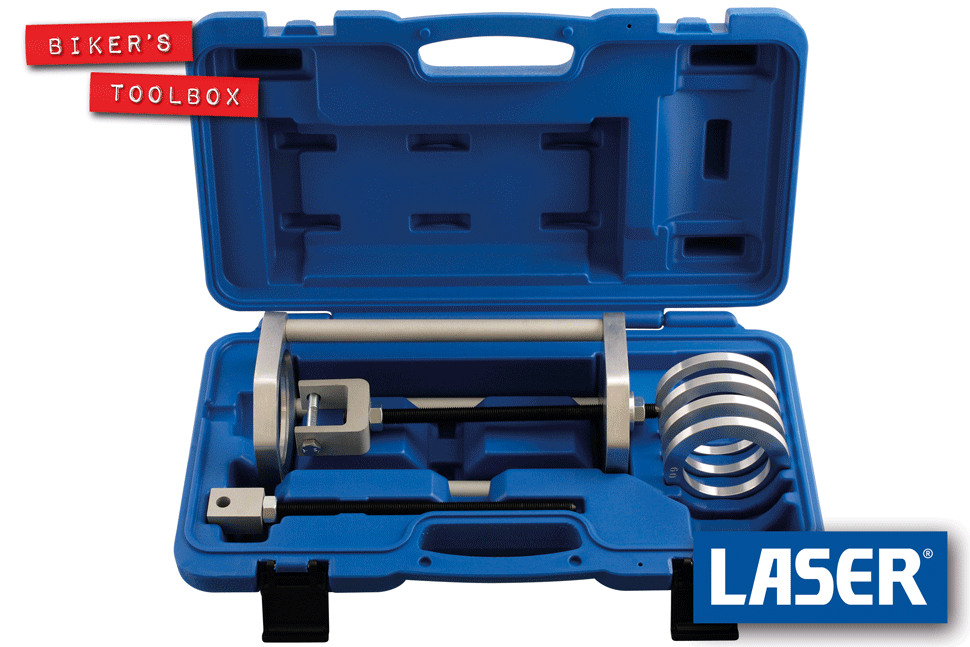 Laser Coil Spring Compressor Set | Bikers Toolbox